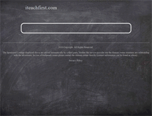 Tablet Screenshot of iteachfirst.com
